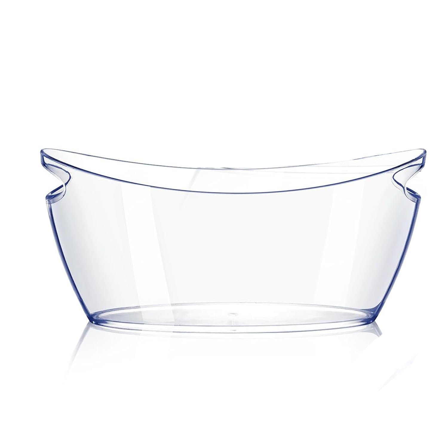 Netoches Drinks Ice Cool Bucket, Ice Buckets for Parties, Beverage Cooling Tub for Champagne Beer Sparkling Wine Cocktails, Transparent (43.5x20x16.5cm)