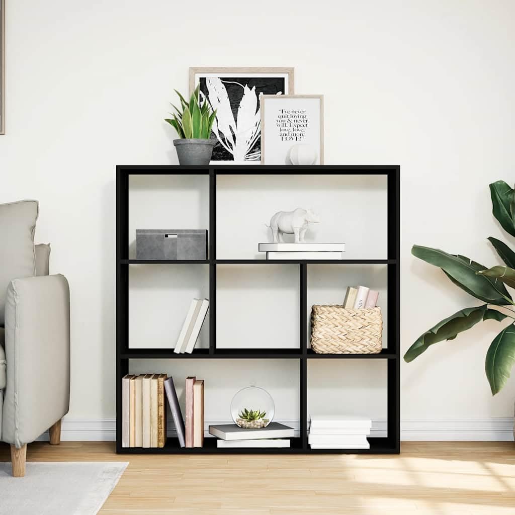Libreria nera, 102 x 29 x 103,5 cm, in legno