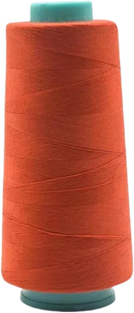 1 Spool Polyester Thread, Orange Polyester Sewing Thread for Hand and Machine Sewing 3000 Yards