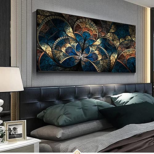 Toile peinture HD abstraite pour illuminer le salon familial contemporain