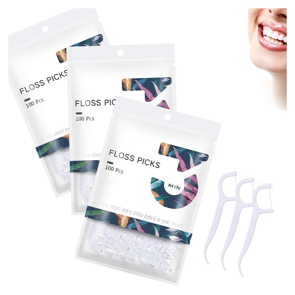 – KASTWAVE Dental Floss, Triple Clean Advanced Floss Stick, Tooth Picks, Keeps Your Mouth Fresh (300 Picks)