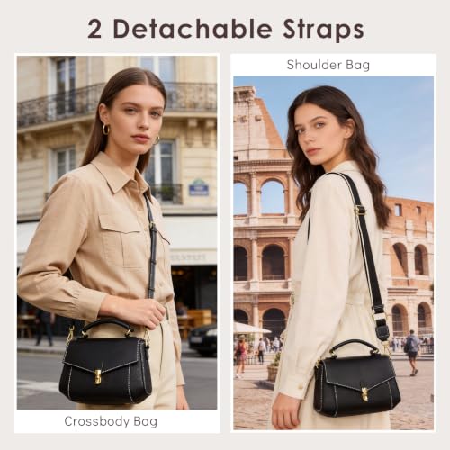 Crossbody Bags for Women, Leather Shoulder Bag, Purses and Handbags (Beige) by imeetu - Used condition - Image 2