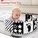 URMYWO Black and White Baby Toys, Tummy Time High Contrast Newborn Toys 0-3 Months, Soft Baby Book, Visual Stimulation Montessori Sensory Infant Toys 0-6-12 Months, Shower Gift for Boys Girls