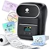 Memoqueen M110 Label Maker - M110 Barcode Label Printer Portable Bluetooth Maker Machine with Tape for Name Labels, Small Business, Address, Logo, Clothing Price Tag, Mailing, with 40x30mm Label
