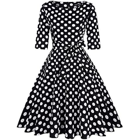 MINTLIMIT Women's Vintage Polka Dot Dress Cover
