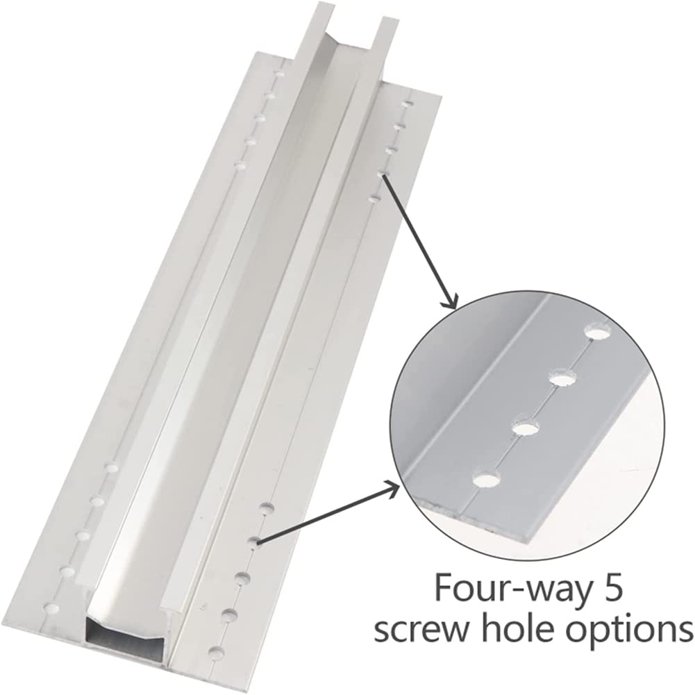 Aluminiowe wsporniki montażowe do paneli słonecznych, wsporniki do montażu paneli słonecznych na dachu, regulowany zacisk końcowy do paneli słonecznych, wsporniki do paneli słonecznych Dach do łodzi