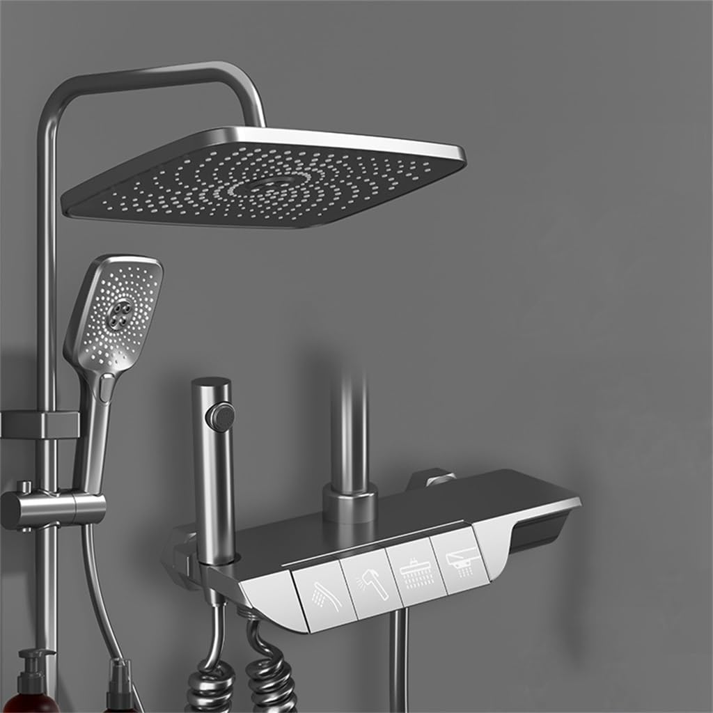 Juego de ducha con cabezal elevador, baño, hogar
