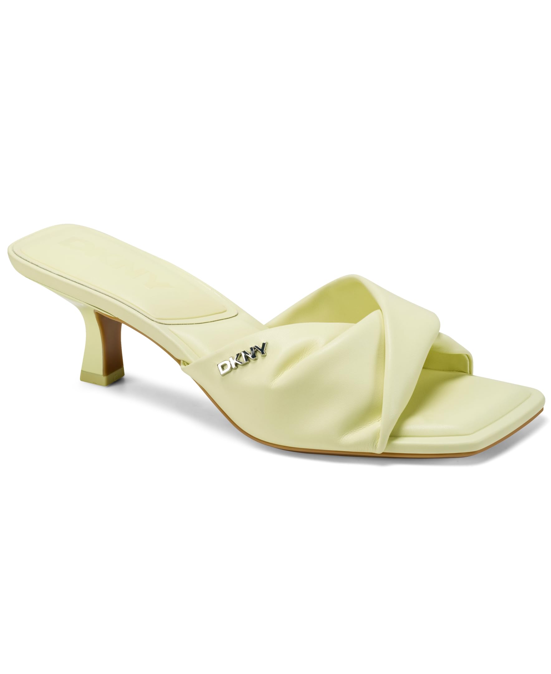 

                                                    DKNY Women's Jolaine Twist Heel Sandal Mule, Chamo