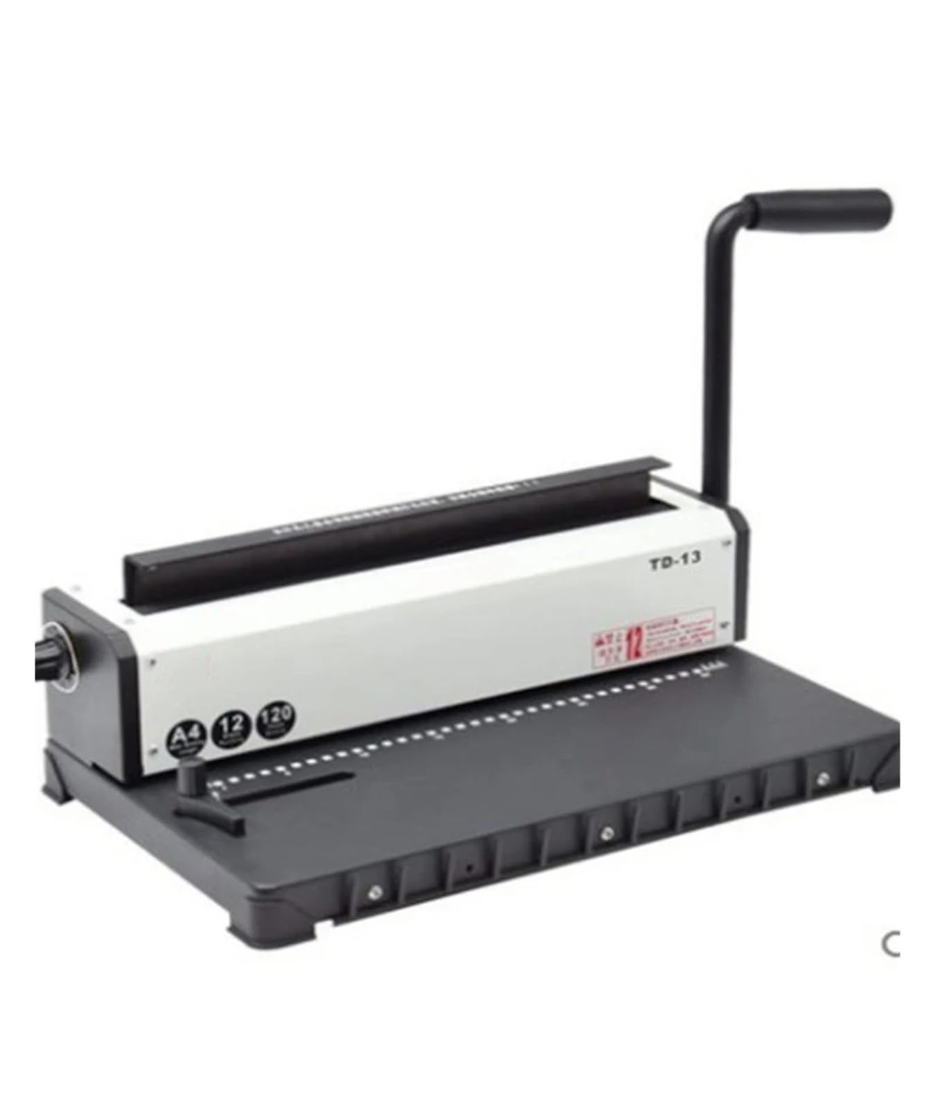 TD-13 Manual Spiral Binding Machine Metal Paper Book File Punching And Binding One Iron Ring Book Binding Office Supplies