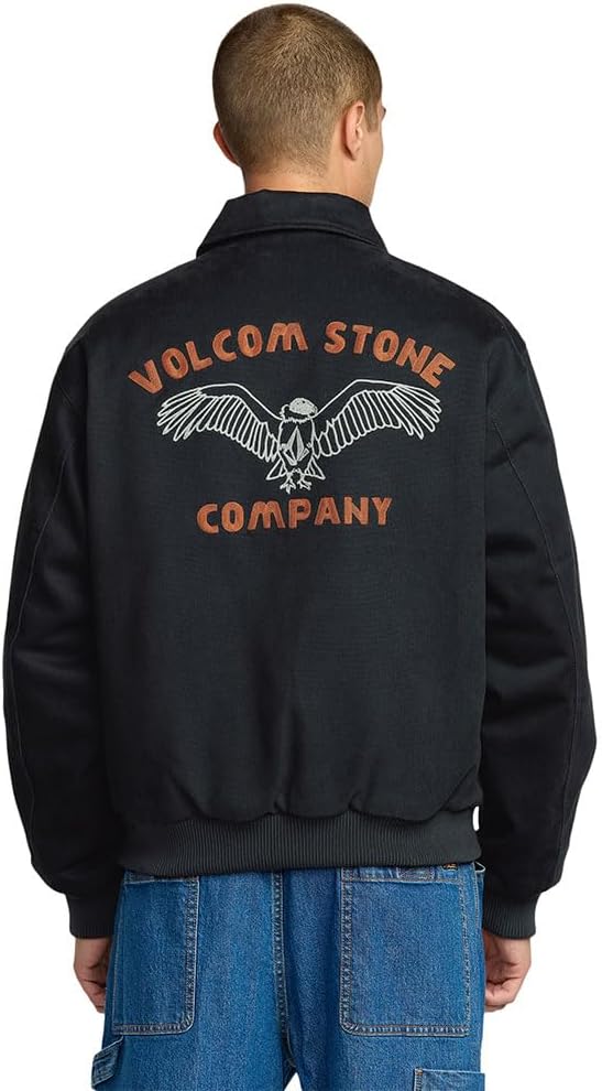 Volcom Men's Highsiders Jacket –varsity Workwear Bomber, Repreve™ Recycled Polyfill - Image 2