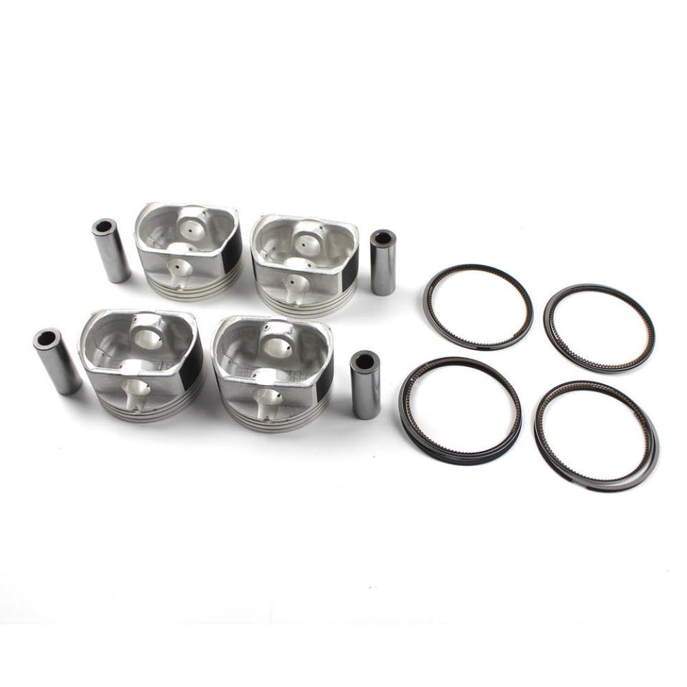 Kit pistoni e fasce elastiche motore 4 set compatibile con 2004 2008 G4KC 2.4L 23410-25211