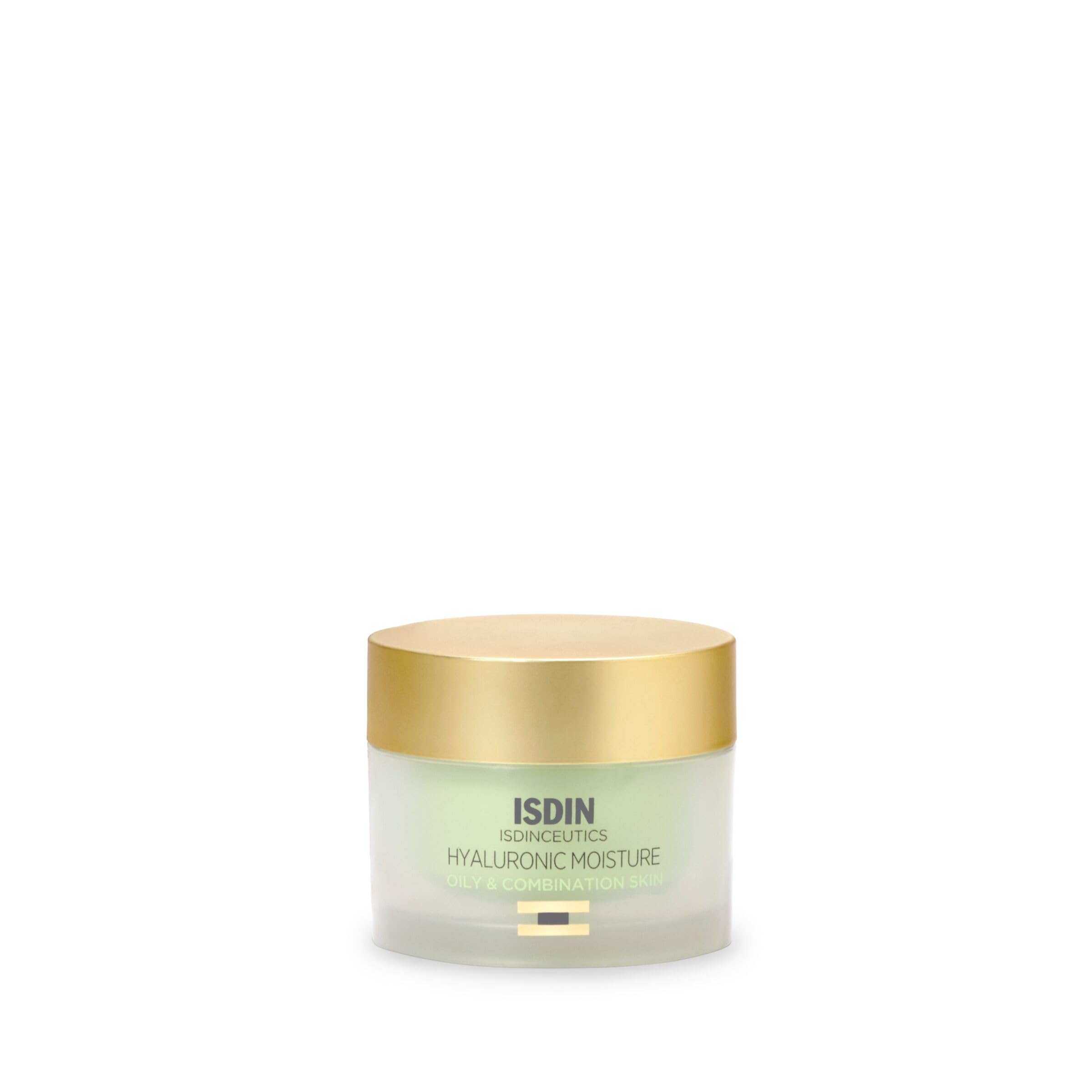 ISDIN ISDINCEUTICS Hyaluronic Moisture Oily and Combination Skin, crema viso idratante leggera, con acido ialuronico, appositamente progettata per pelli grasse e pelli miste, 50 g