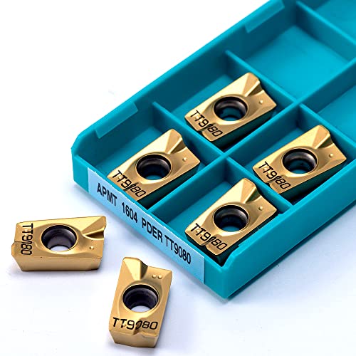 10 piezas insertos CNC APMT1604 PDER TT9080 carburo miniatura 3