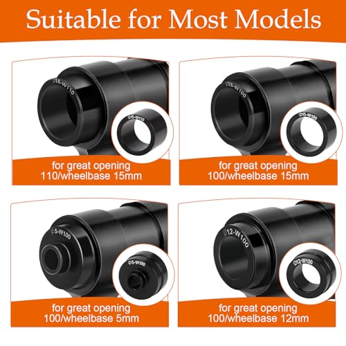 2 Paar Aluminiumlegierung Fahrrad Gabelhalterung，Auto Fahrrad Dachträger Gabelhalterung Schnellspanner，für 5/12/15x100mm 15x110mm