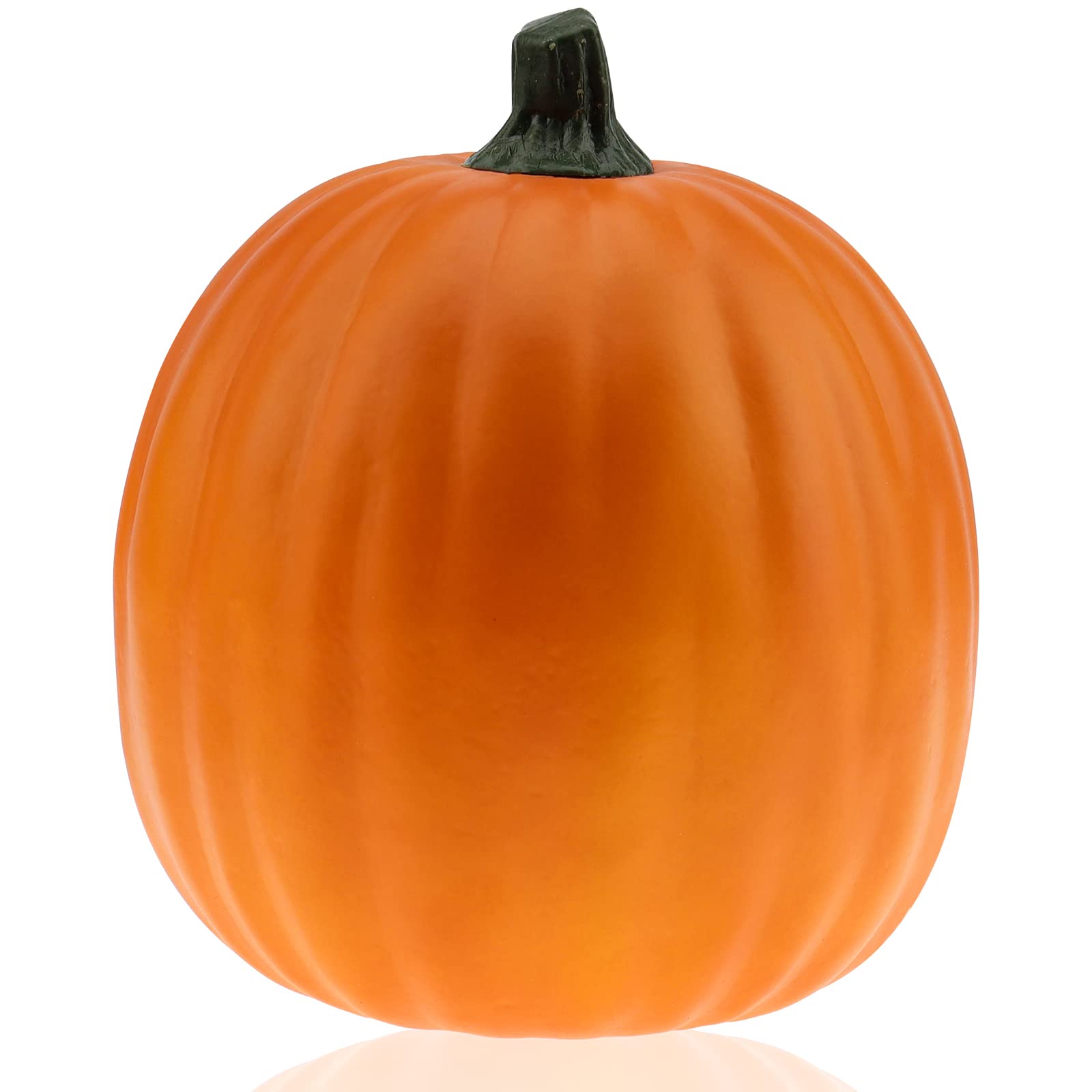 Yellow Artificial Pumpkin 6.7 Inch Faux Foam Pumpkins Crafts Halloween Decoration Fall Harvest Decor Porch Wedding Thanksgiving Party