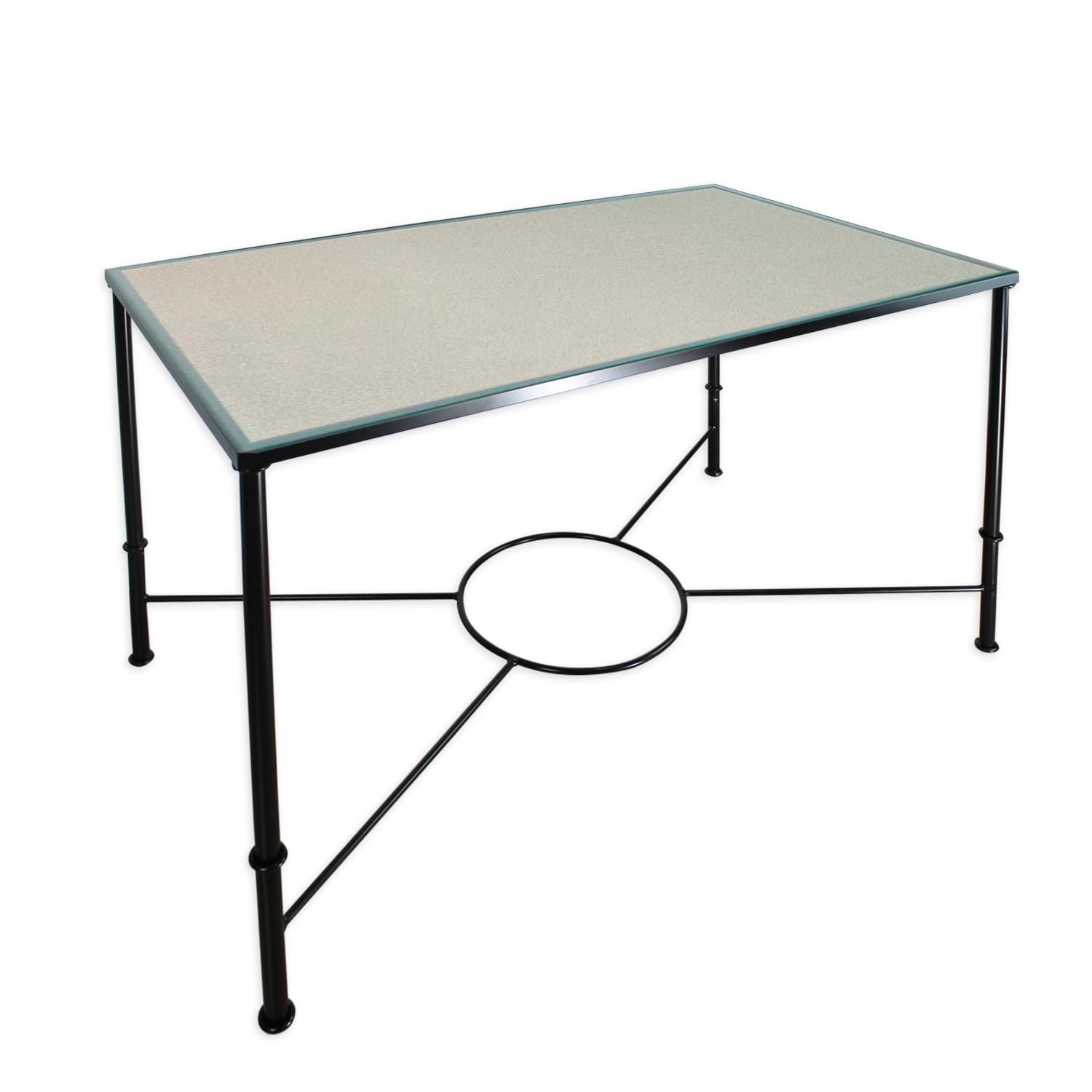 El Herrero Mesa de forja para Salon, Cocina, Mesa de Centro. 120x70 Regulable a Doble Altura. Ideal para Ropa Camilla, forja Nacional