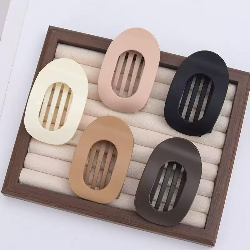 Flat Hair Clips For Women, French Hair Claw Clips For Thick, Thin, Long & Short Hair,Perfect for Daily Use, Weddings, Parties, Sports & More (Pack of 8) - Image 2