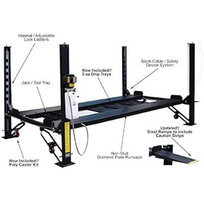 4 post car lift with jacks Clearance