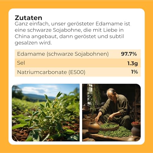 Sojabohnen geröstet getrocknet und leicht gesalzen schwarz vegan 1 kg | Pflanzliche Trockenhülsenfrüchte mit hohem Proteingehalt. Dehydrierte getrocknete schwarze Sojabohnen mit Salz - Dorimed