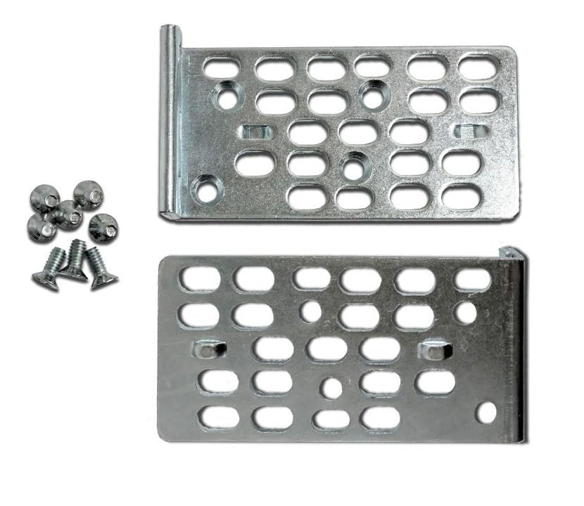 RW RoutersWholesale - 19' (1RU) Rack Mount Kit Compatible with Cisco 3560-X/3750-X Series, C3KX-RACK-KIT-19