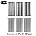 BBQ Future 3 Pack Cast Iron Grill Grate and Stainless Steel Emitter Kit for Charbroil 463242516, 463242515, 466242515, 466242615, 463243016, 463367516, 463367016, 466242516, 466242616, 463346017
