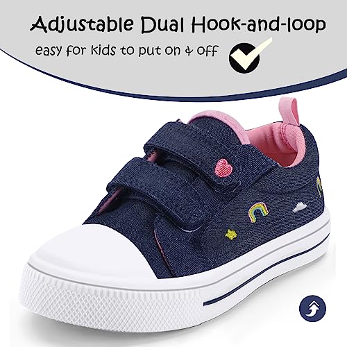 Image of K KomForme Toddler Sneakers Girls Shoes with Dual Hook and Loops | Comfortable, Lightweight
