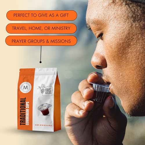 Image of Travel Pack - The Miracle Meal Pre-Filled Traditional Communion Cup - Bag of 25 with Wafer and 100% Concord Grape Juice