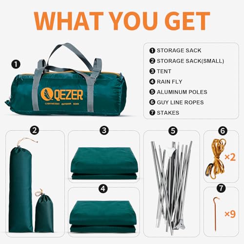 Carpa ultraligera para mochilero, carpa impermeable para camping y senderismo miniatura 5