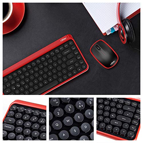 Tastiera wireless e mouse retrò moderno Tastiera e...