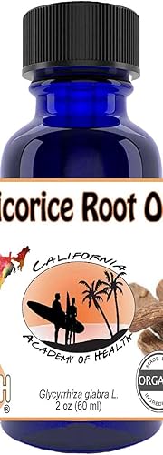 Aceite de raíz de regaliz orgánico Glycyrrhiza glabra 2.0 fl oz 2 oz de CAOH