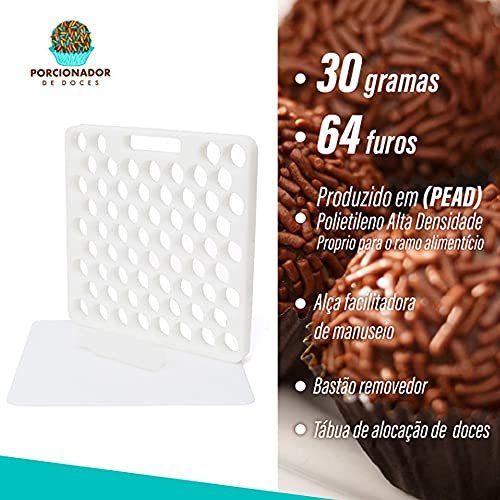 Placa Porcionadora Dosadora De Doces Brigadeiro Beijinho 30 Gramas
