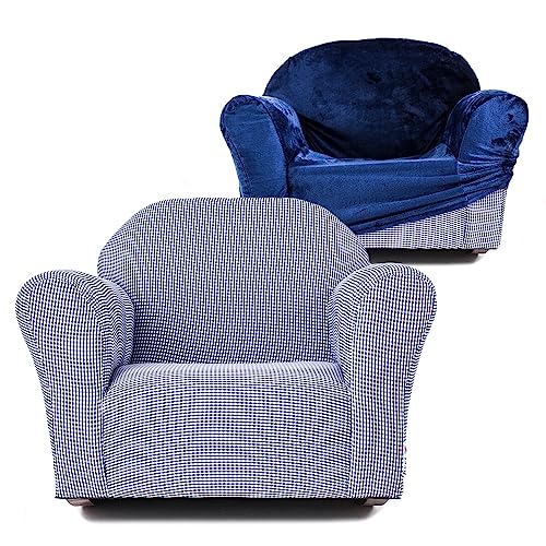KEET Roundy Kid's Chair, Combo Chair w/Cover, Navy