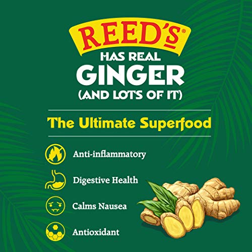 Reed's, Original Ginger Beer, Great Tasting All Natural Craft Ginger Beer With Fresh Ginger Root (12Oz Bottle) #TOP5