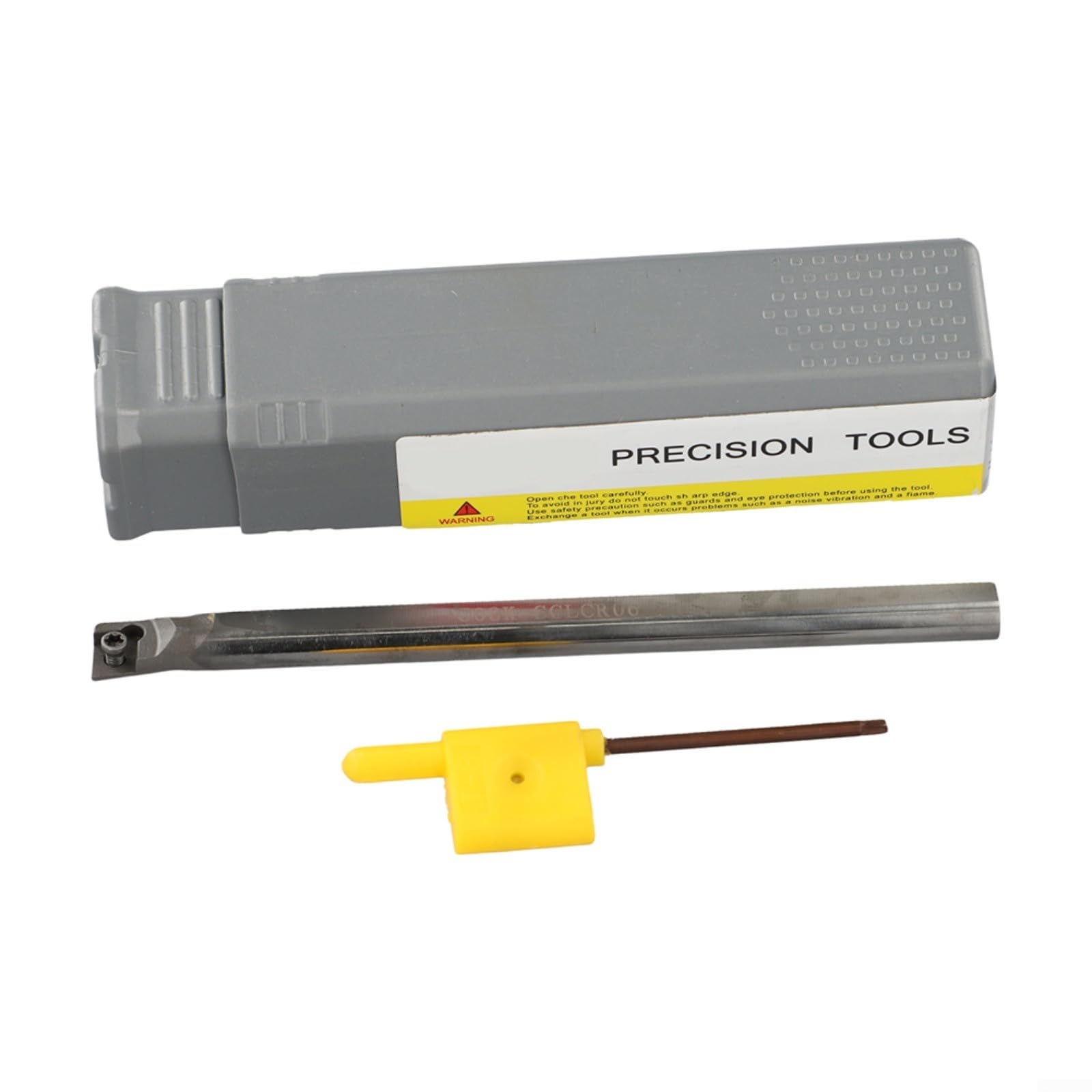 C08K-SCLCR06 Porte-outil de tournage en carbure solide 125 mm Barre d'alésage interne pour insert CCMT0602 Tige 8 mm Diamètre de la tige Usinage en métal