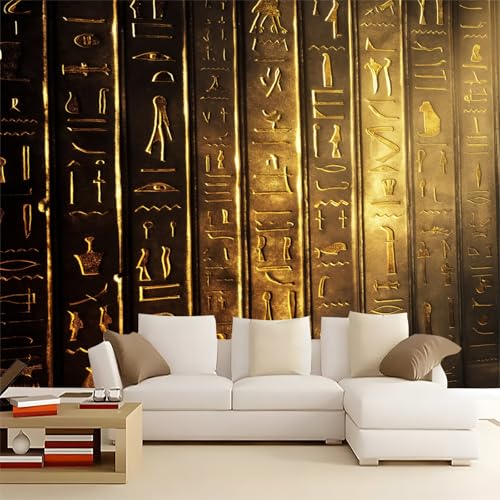Tapete Fototapete 3d Effekt Vintage äGyptische Schrift 200x140cm Wandbild Wanddeko für Wohnzimmer Schlafzimmer, Gold Vlies Tapeten mit Geruchsfreiheit Wandposter Wandkunst Tapete Fototapete 3d Effekt Vintage äGyptische Schrift 200x140cm Wandbild Wanddeko für Wohnzimmer Schlafzimmer, Gold Vlies Tapeten mit Geruchsfreiheit Wandposter Wandkunst