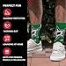 Youth NHL Zoom Curve Team Crew Socks, for Boys and Girls, Game Day Apparel (Dallas Stars - Black, Youth One Size)