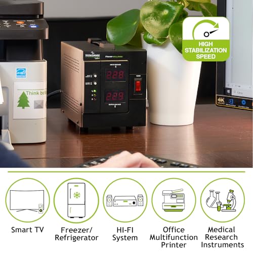 Tecnoware Power Reg 2000VA regolatore di tensione 230 V 2 presa(e) AC Nero - 4