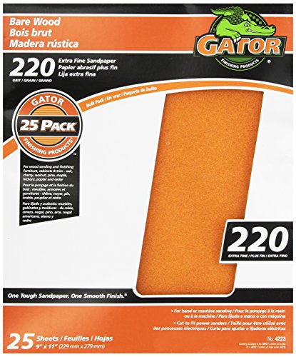 ALI INDUSTRIES 4223 Sandpaper-Sheets, 9" x 11"