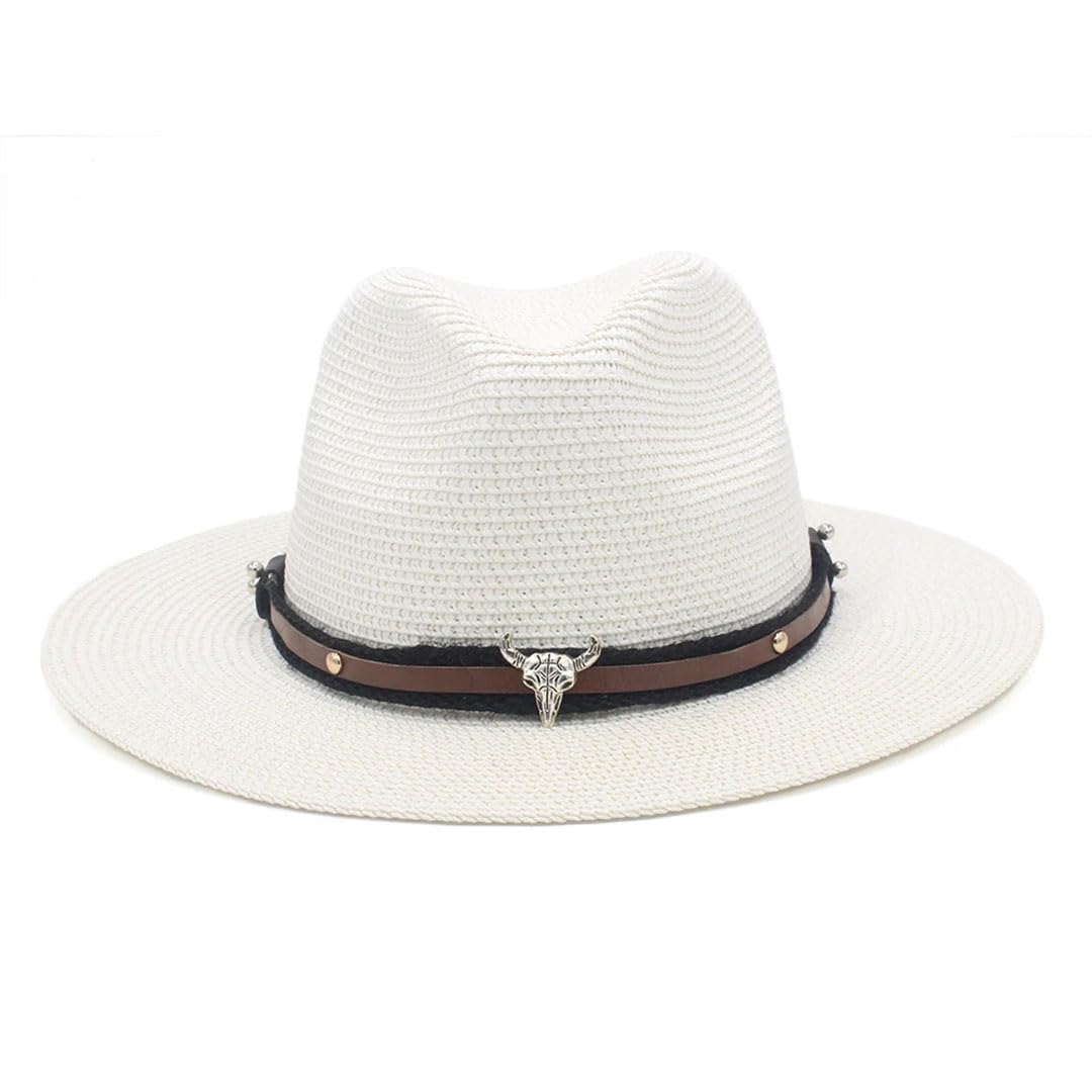 Cappelli Panama unisex in morbida paglia cappelli da sole a tesa larga cappelli Sombrero Beach Fedora cappelli
