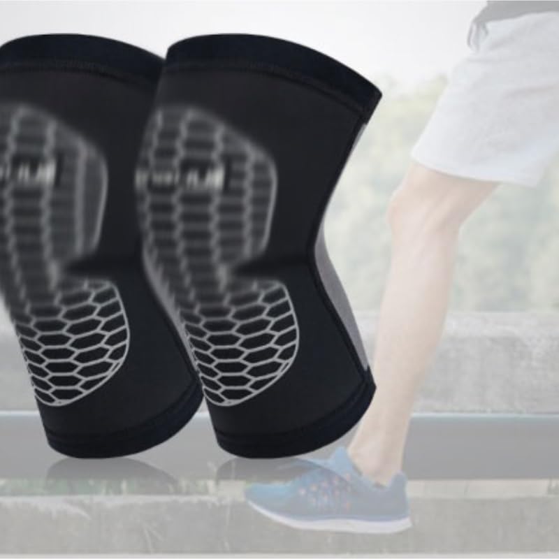 Sports Knee Pads Breathable Basketball Running Fitness Shock Absorption