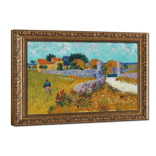 Farmhouse in Provence by Van Gogh - Impression toile 30x45 cm