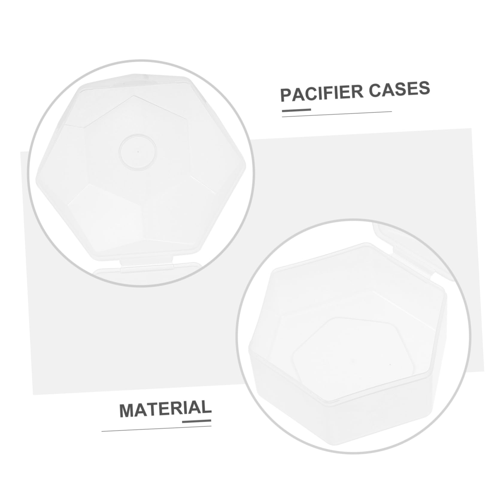 BESTonZON 15piezas Estuche De Almacenamiento Para Chupetes De Caja Portátil Para Bebés Para Viajes y Almacenaje Seguro Material Saludable y Duradero