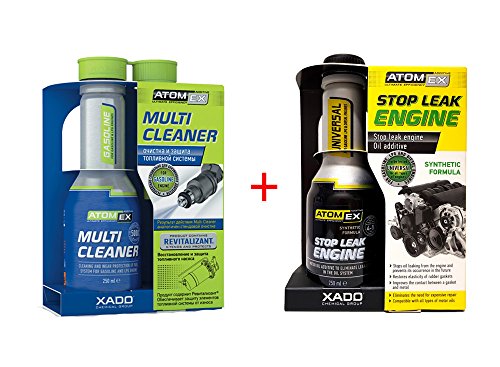 XADO Huile anti-perte Stop & essence carburant du système de nettoyage pour  Stop Leak Engine & Mult ICL eaner  atomex Lot de 2