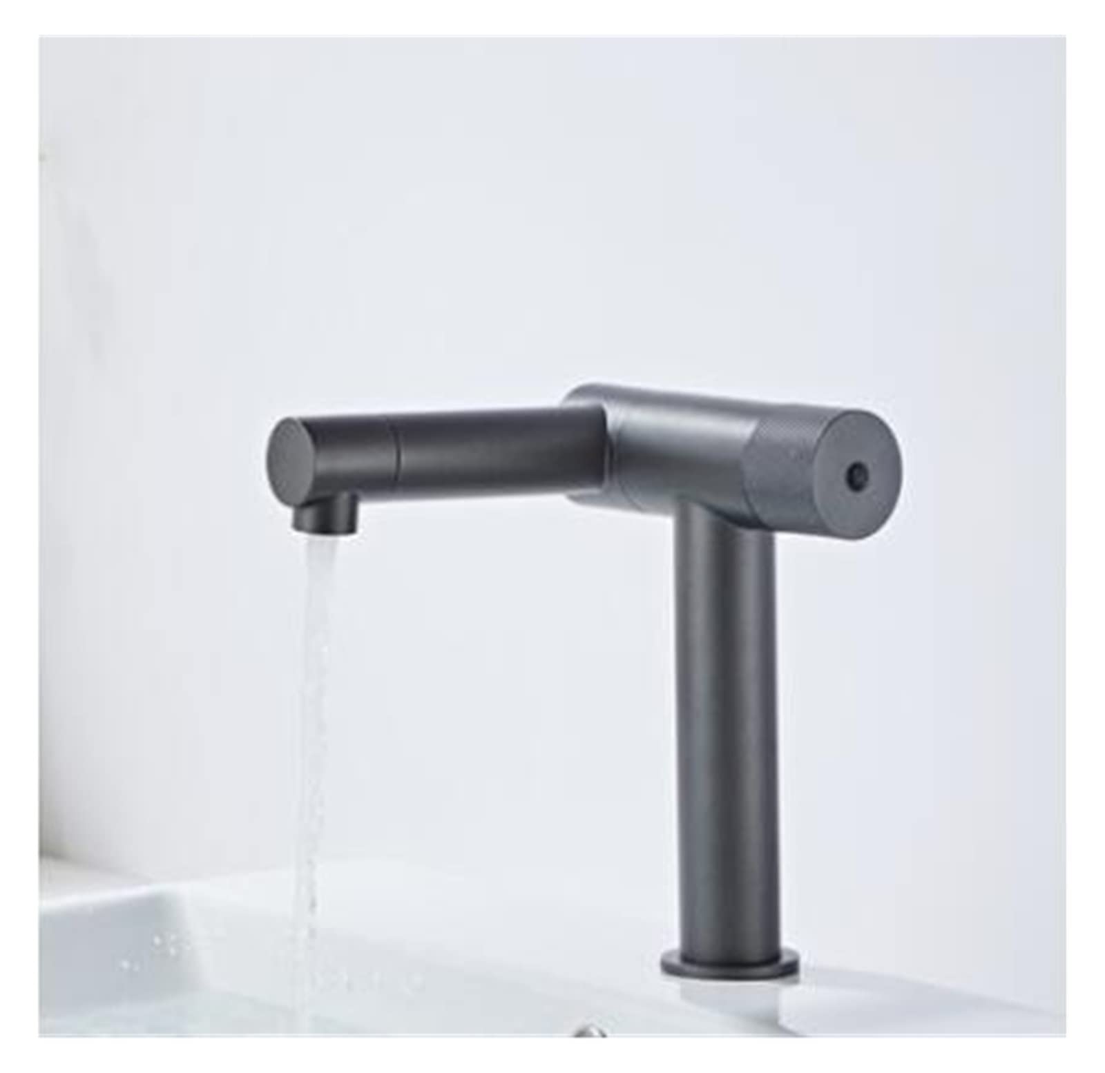 Mitigeur en laiton pour évier de salle de bain avec bec rotatif robuste