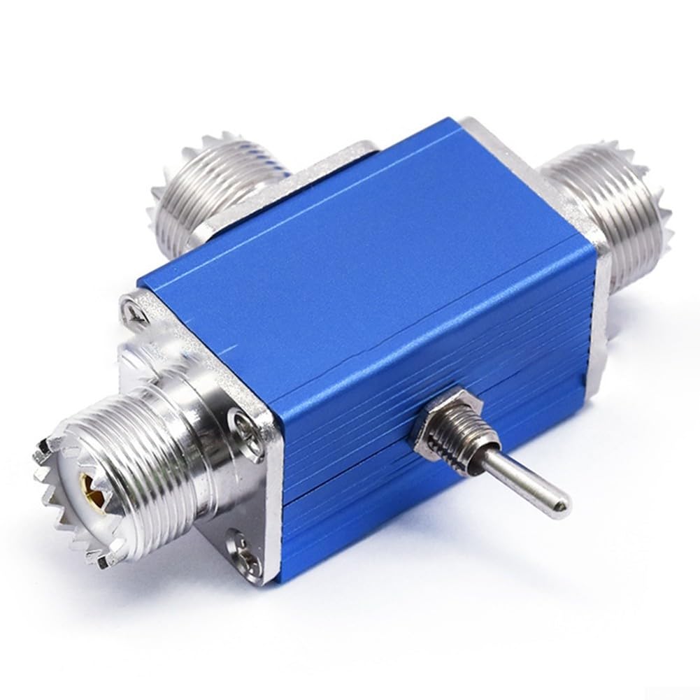 Interruptor de antenas 100W, B04C-2-way CB/HAM Interruptor coaxial de antena manual, divisor de antenas 1-30M (SL-16)