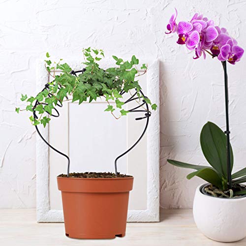 Angoily Jardim Treliça de Metal Round- Shaped Apoio Treliça de Plantas para DIY Vaso De Plantas Trep
