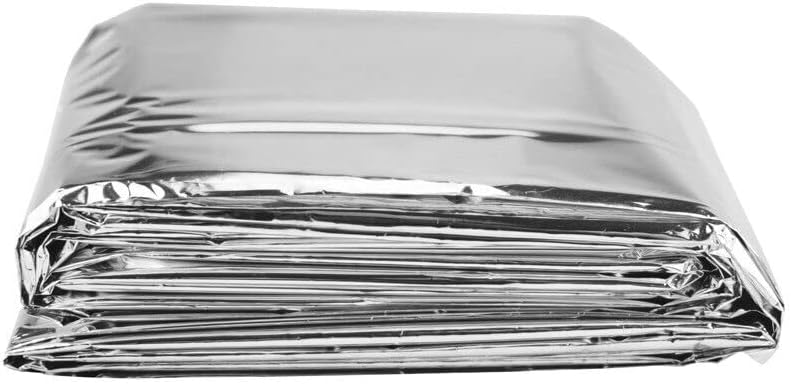 ARC-POWER for 10 Pack of Mini Silver Reflective Emergency Blankets Sleeping Camp Camping