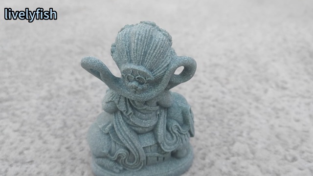 Estatua de Buda de piedra para acuario y decoración zen miniatura 7