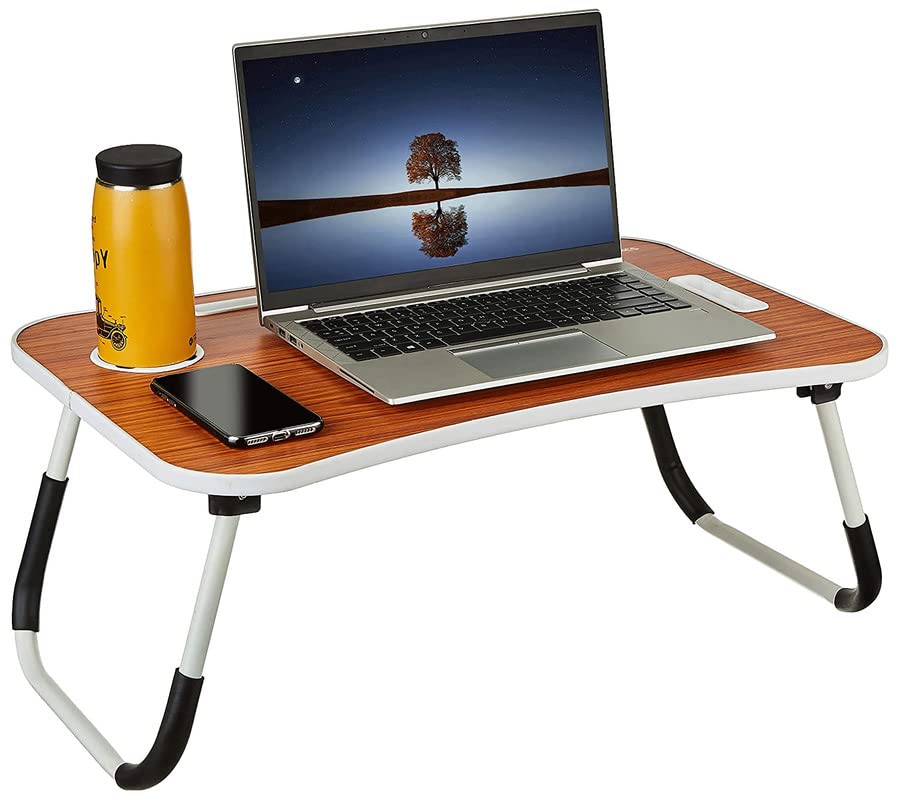 See full amazon price history chart for SKYPARKLE Multi-Purpose Laptop Table with Dock Stand/Study Table/Bed Table/Foldable and Portable/Erg& Blackonomic & Rounded Edges/Non-Slip Legs/Engineered Wood (Brown) SKYPARKLE Multi-Purpose Laptop Table with Dock Stand/Study Table/Bed Table/Foldable and Portable/Erg& Blackonomic & Rounded Edges/Non-Slip Legs/Engineered Wood (Brown) (B0BTPLRP4J) Amazon Price History, Amazon Price Tracker