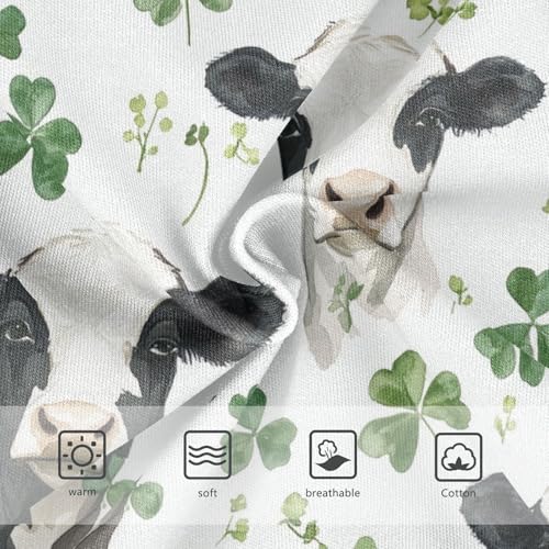 Wusikd Farm Cow Clover Girls' Underwear Cotton Watercolor Girls Briefs Soft Toddler Underwear 2T3